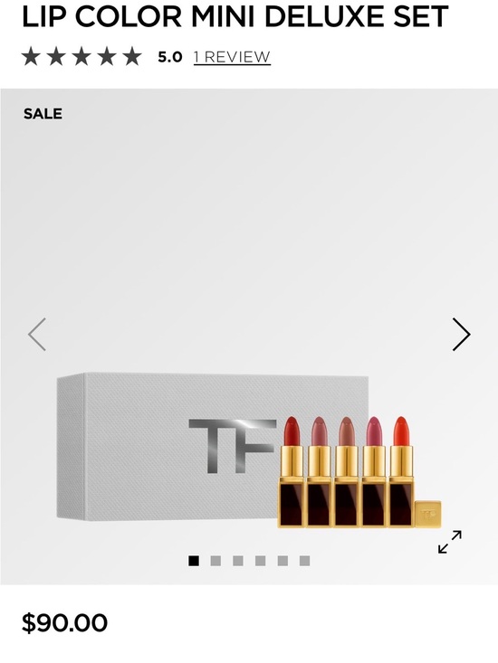 Tom Ford Other - TOM FORD 5 piece mini lipstick NWT TOM FORD